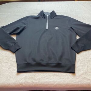 Fairway & Greene F&G Tech Black 1/4 Zip Long Sleeve Pullover Size Medium